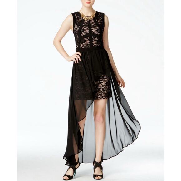 Nightway NEW Sparkle Lace Chiffon Women’s 14 Formal Party Event Stellar - Picture 1 of 14